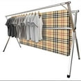 thumbnail image 1 of Premium Stainless Steel 94.5in Clothes Drying Racks, Foldable and Adjustable Laundry Drying Rack Clothing for Indoor Outdoor, with 20 Windproof Hooks, 1 of 6