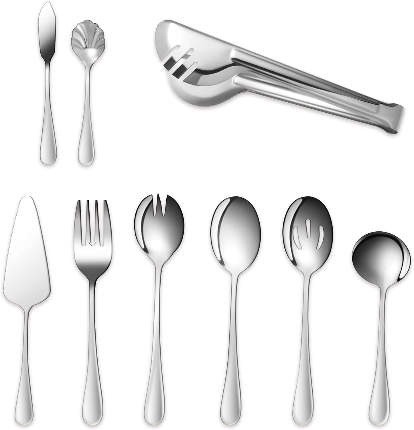 Premium Stainless Steel Catering Serving Utensils Set 9Piece