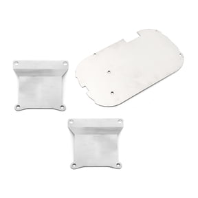 Premium Stainless Steel Chassis Armor Set Protects Front Rear Body Chassis for TAMIYA TT01 RC Car
