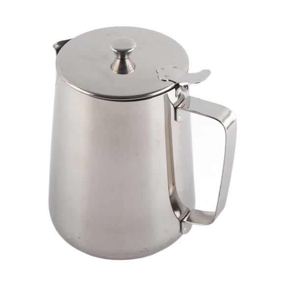 Premium Stainless Steel Coffee Cup Mug Milk Frothing Pitcher Jug with Lid
