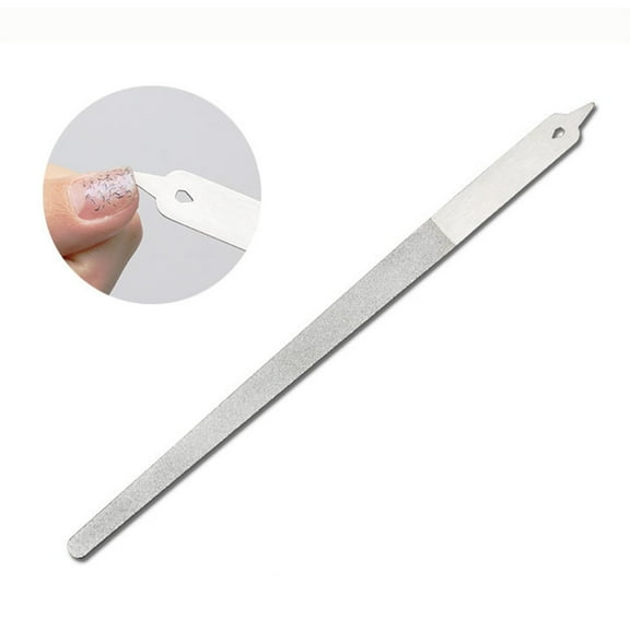 Premium Stainless Steel Double-Sided Nail File – Emery Board for Professional Manicure & Pedicure