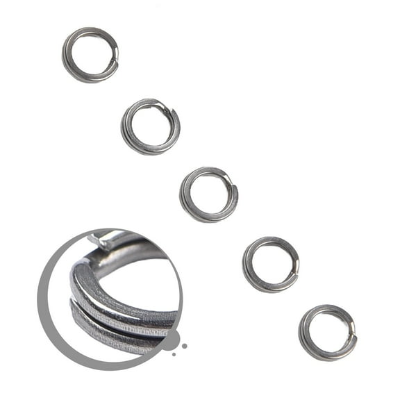 Premium Stainless Steel Fishing Split Rings Suitable For Trolling 100Pcs Pack 3#