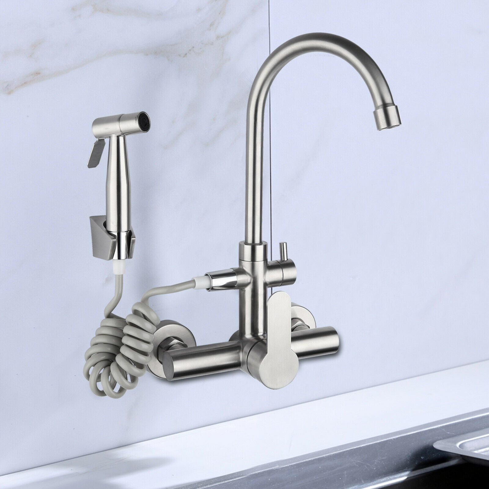 Premium Stainless Steel Kitchen Faucet with Honeycomb Bubbler, 360° Rotatable Design, and Easy Installation - Perfect for Home & Commercial Use