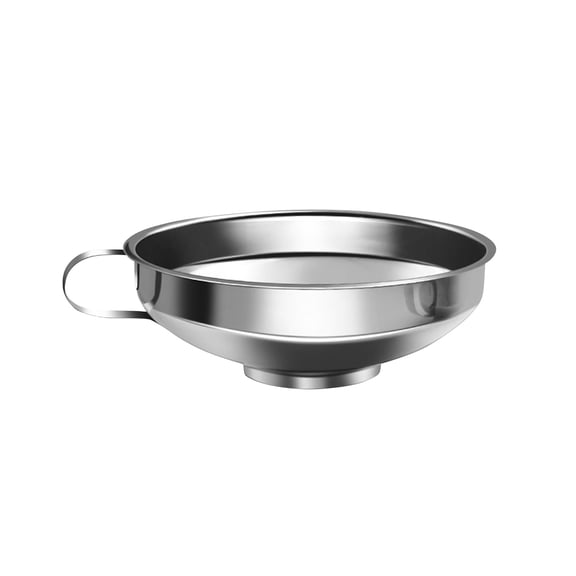 Premium Stainless Steel Kitchen Funnel, Wide-Mouth Canning Funnel For Household Use, Heat-Resistant Handle & Stable Base For Spilling-Free Pouring, Ideal For Cooking, Baking, And