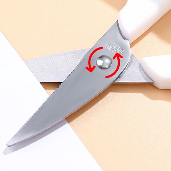 Premium Stainless Steel Kitchen Scissors with Non-Slip Handle, Multi-Functional Office & Household Use, Paper Cutter & Utility Shears