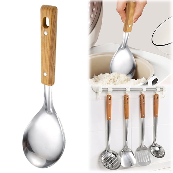 Premium Stainless Steel Kitchen Utensil Set – Ergonomic Cooking Tools for Home & Restaurant, Non-Stick Spatulas, Ladles & Slotted Spoons, Ideal for Culinary Enthusiasts & Gift Giving E/Short ladle