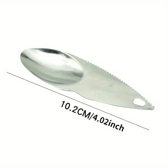Premium Stainless Steel Kiwi Tool – Effortless Scooping, Peeling, And Serving – Ergonomic Handle for Comfortable Grip – Rust-Resistant – Easy to Clean