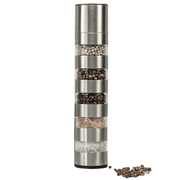 Premium Stainless Steel Manual Spice Grinder with Ceramic Core - Adjustable Salt Pepper Mill Single