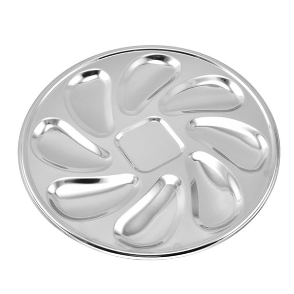 Premium Stainless Steel Oyster Plate for Exquisite Seafood Presentations