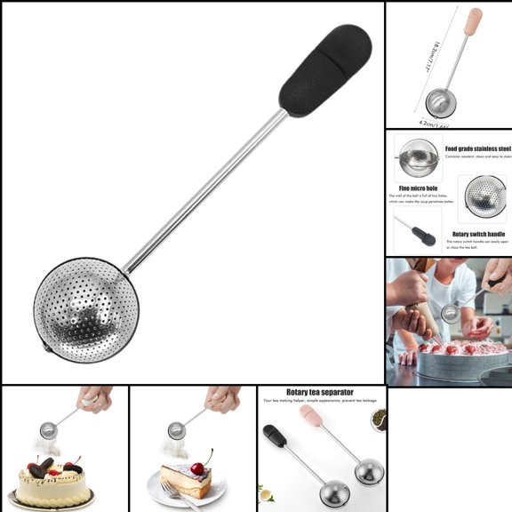 Premium Stainless Steel Powder Shaker, Perfect for Icing Sugar, Flour Spices, 4.2cm Height