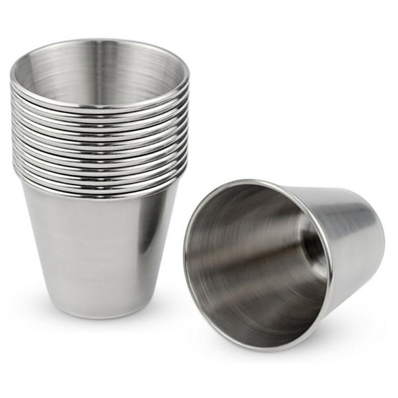 Premium Stainless Steel Shot Glass Set of Durable, Reusable, Eco-Friendly Metal Cups for Camping, Parties, and Outdoor Events