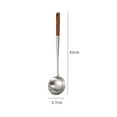 Premium Stainless Steel Spatula, Soup Spoon, Skimmer Ladle Wok Pan