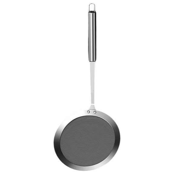 Premium Stainless Steel Strainers Fine Mesh Food Strainer Kitchen Colander Sieve Sifter Hand-held Oil Spoon Seives with Good Grip Handle Fine Mesh Strainer Silver 13.4*5.5 In