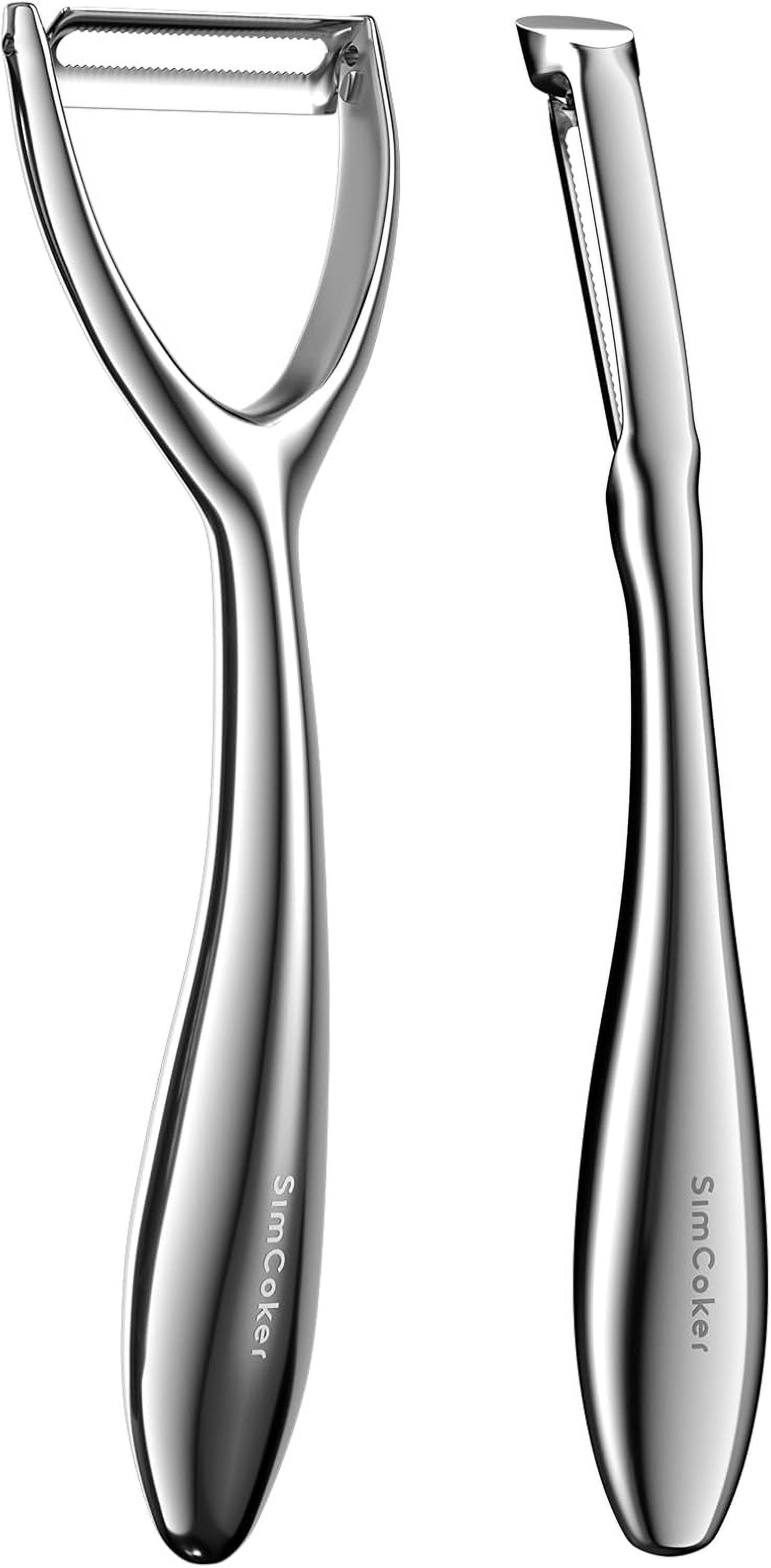 The Kosher Cook Y-Peeler - Color Coded, Ultra Sharp Stainless Steel Blade (Red - Meat)