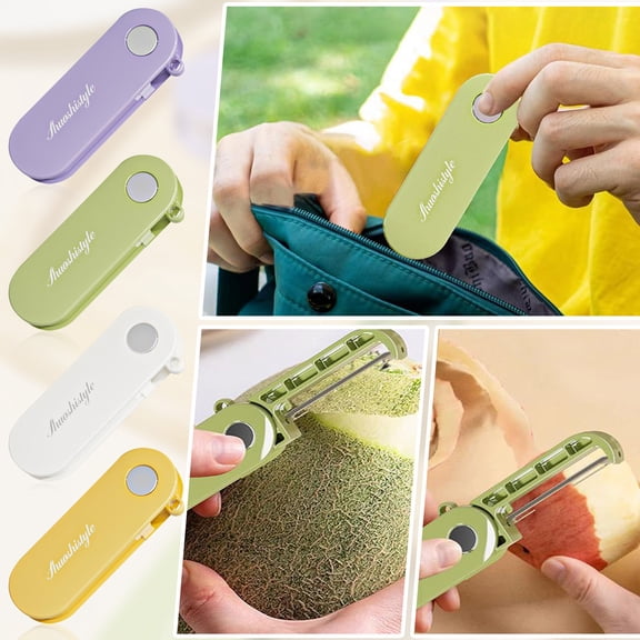 Premium Stainless Steel Vegetable Peeler with Comfortable Ergonomic Handle Multi-Functional Fruit Potato Carrot Skinner Ultra Sharp Kitchen Tool, Green, High, Quality