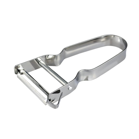 Premium Stainless Steel Vegetable Peeler with Comfortable Ergonomic Handle Multi-Functional Fruit Potato Carrot Skinner Ultra Sharp Kitchen Tool, Silver, High, Quality