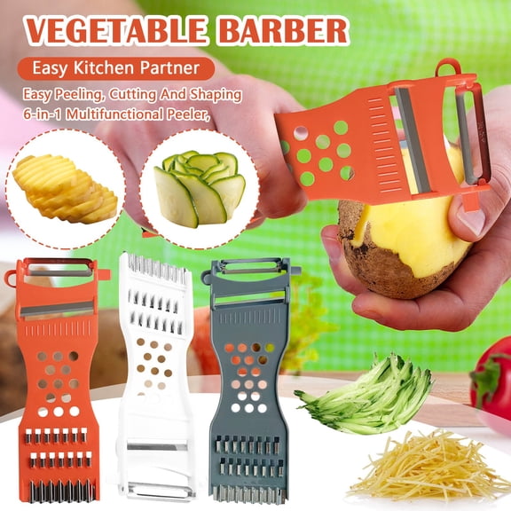 Premium Stainless Steel Vegetable Peeler with Comfortable Ergonomic Handle Multi-Functional Fruit Potato Carrot Skinner Ultra Sharp Kitchen Tool, White, High, Quality
