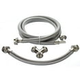 thumbnail image 1 of Premium Steam Dryer Hose Installation Kit - Stainless Steel Hoses, 8 Foot from Kelaro, 1 of 7