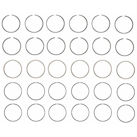 Premium Steel Piston Rings Set | Compatible with 1992-2003 Dodge Ram 3.8L| .020 (.50mm Oversized)