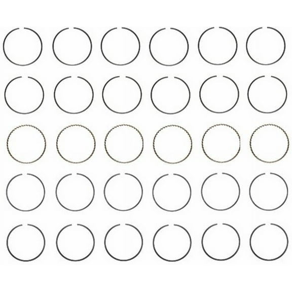 Premium Steel Piston Rings Set | Compatible with 2000-2011 Ford 4.0L SOHC| Standard Size