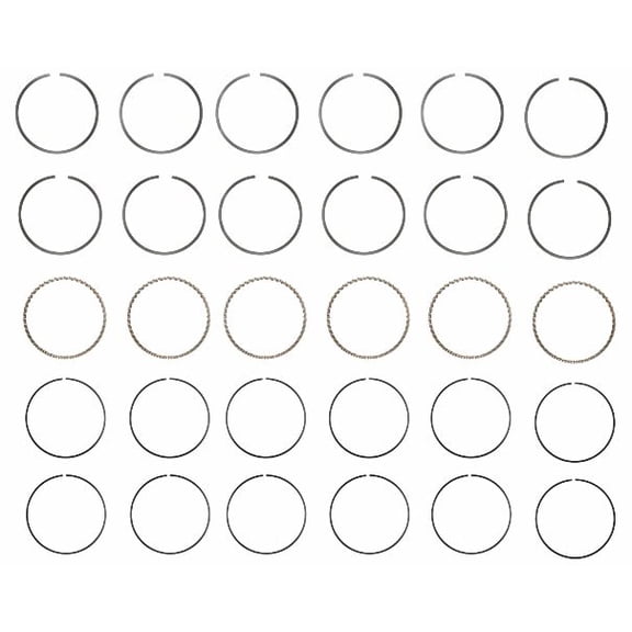 Premium Steel Piston Rings Set | Compatible with 89-93 GM Buick 3.8L Vin ''N''| .040 (1.00mm Oversized)