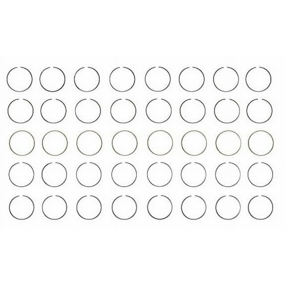 Premium Steel Piston Rings Set | Compatible with 92-03 Dodge Ram 5.2L 318| .020 (.50mm Oversized)