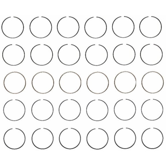 Premium Steel Piston Rings Set | Compatible with 96-06 Jeep 4.0L 242 Cherokee| .020 (.50mm Oversized)