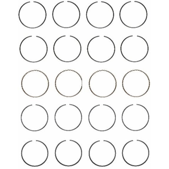 Premium Steel Piston Rings Set | Compatible with 99-06 Subaru 2.5L SOHC | .50mm (.020 Oversized)