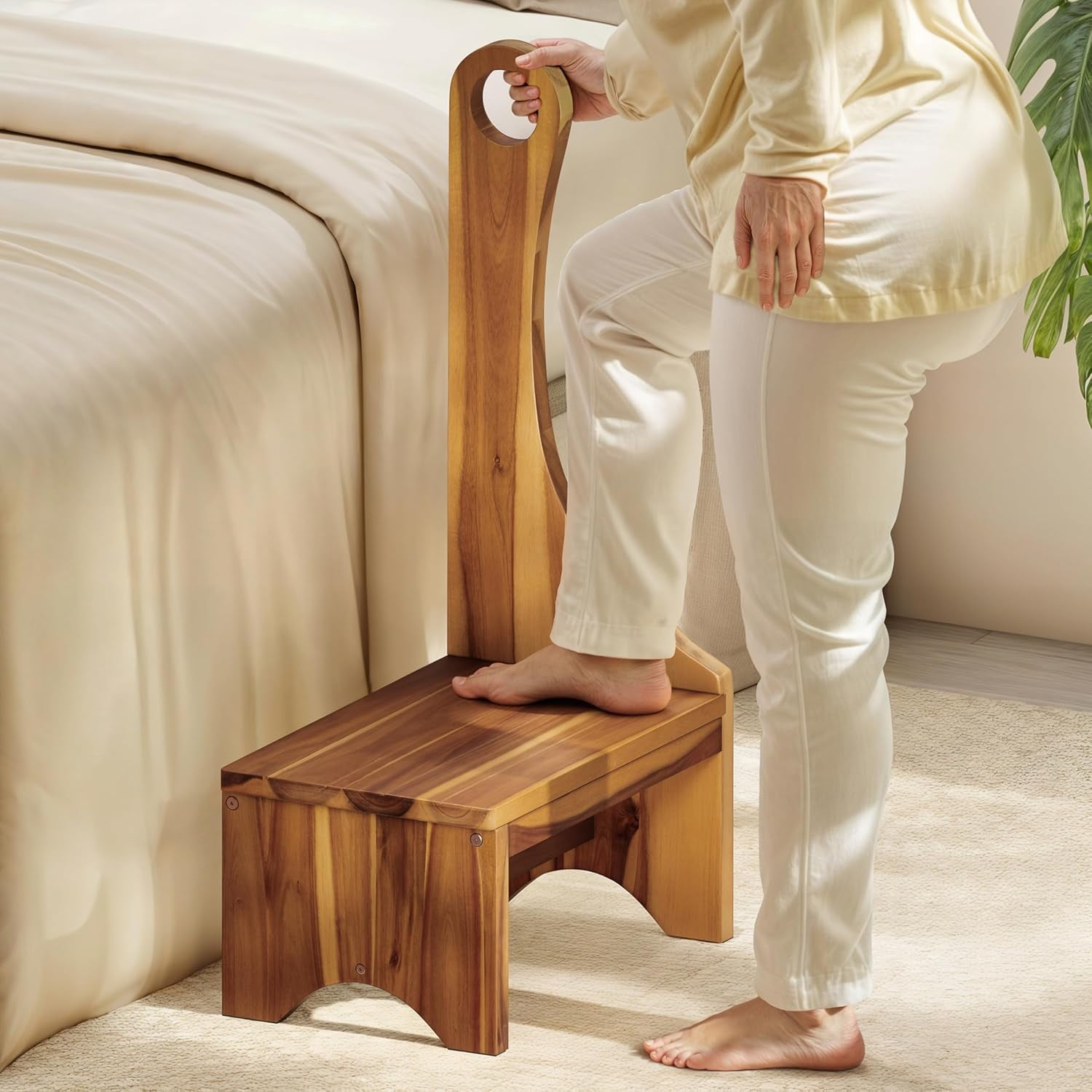 Bedside Step Stool For High Beds Solid Wood Bed Step Stool Super