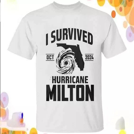 Premium Storm Hurricane Milton Shirt, Florida Stay Strong All Size