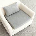 thumbnail image 1 of Premium Stretch Dining Chair Cushion Cover | Elastic Full Seat Protector, Washable Nylon Spandex, Fits 21-25" Chairs, Leaf Texture, Banquet & Restaurant Decor, 1 of 7