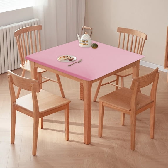 Premium Stretch Square Tablecloth, Elastic and Protective Table Cover, Easy to Install for Dining Tables, Durable Polyester Fabric, Versatile for Home and Event Use
