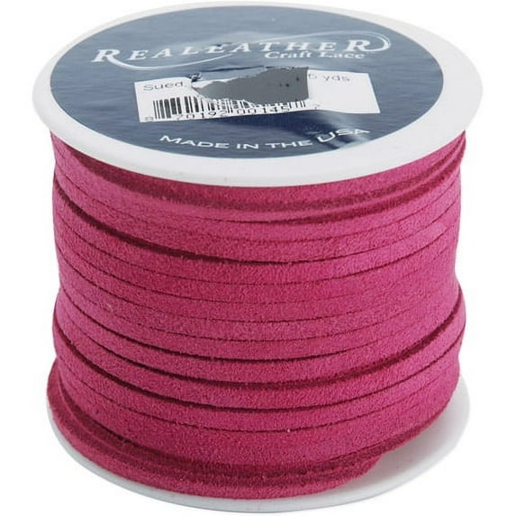 Premium Suede Lace - 1/8" x 25 Yards (Pink)