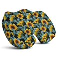 thumbnail image 1 of Premium Sunflower Pattern Memory Foam Seat Cushion Ergonomic Chair Pad for Office Chair, Car, Airplane & Bleachers Sciatica, Tailbone Hip & Back Pain Relief - Chair Cushion for Long Office Workers., 1 of 5