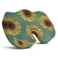 thumbnail image 1 of Premium Sunflower Pattern Memory Foam Seat Cushion Ergonomic Chair Pad for Office Chair, Car, Airplane & Bleachers Sciatica, Tailbone Hip & Back Pain Relief - Chair Cushion for Long Office Workers., 1 of 5