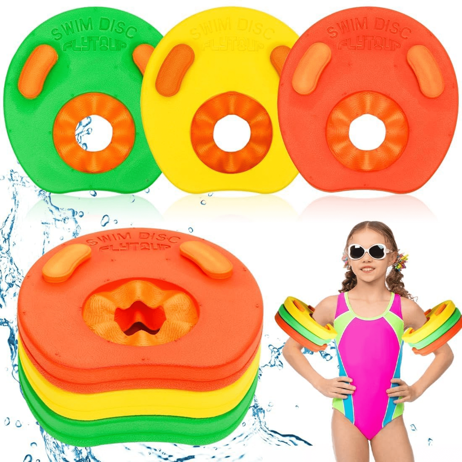 Premium Swimming Discs for Children 3-7 Years,Pack of 6 Swimming ...