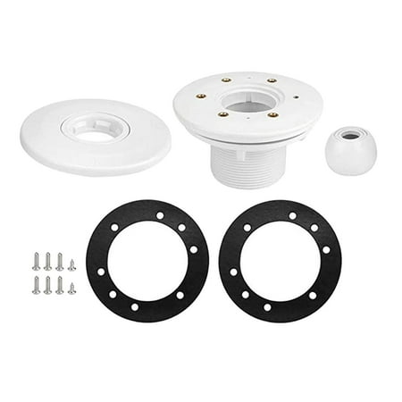 Premium Swimming Pool Eyeball Outlet, Threaded 360 degree Rotatable swimning Jet Fitting Massage Bathtub Nozzle Backwater Pool Wall