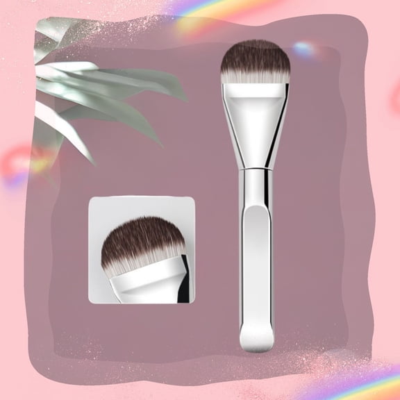 Premium Synthetic Bristle Ultra Thin Foundation Brush Silver Tongue for Foundation Concealer Makeup Brushes Cheap Brochas de Maquillaje Christmas Gifts Halloween Accessories Gifts for Women