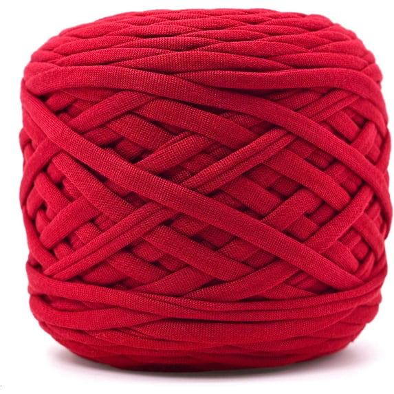 Premium T-Shirt Yarn (10oz/109 Yards) - Soft Stretch Crochet & Knitting Yarn for DIY Crafts, Baskets, Rugs, Bags - Upcycled Fabric Yarn