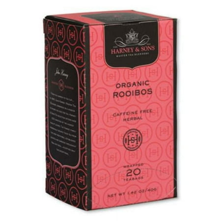 Premium Tea, Organic Rooibos Herbal Tea, Individually Wrapped Tea Bags, 20/box | Bundle of 5 Boxes