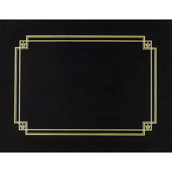 Great Papers Premium Textured Certificate Holder Black 938603