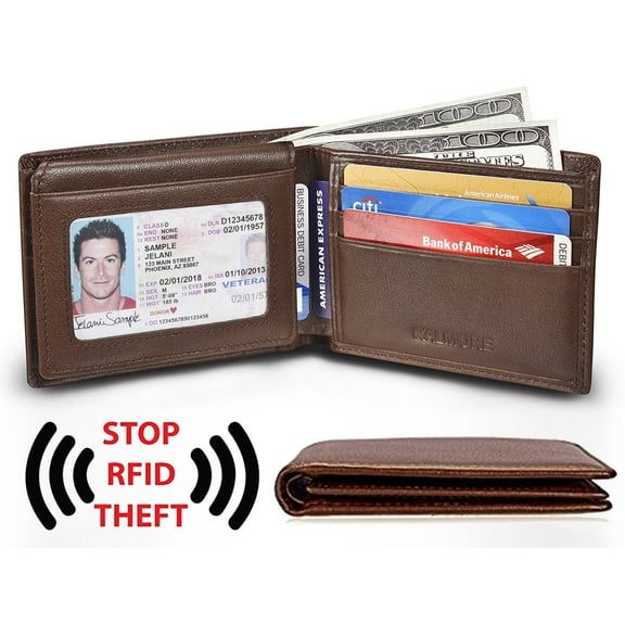Premium Textured Leather RFID-Blocking Wallet - Stylish, Functional, and Secure with Quality Guarantee