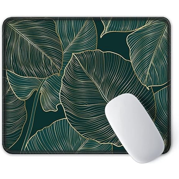 Premium Textured Mouse Pad with Stitched Edge, Smooth & Precise Operation, Waterproof and Washable, Non-Slip Rubber Base Desktop Protection Mat, 10.28.30.12 Inches, Palm Texture