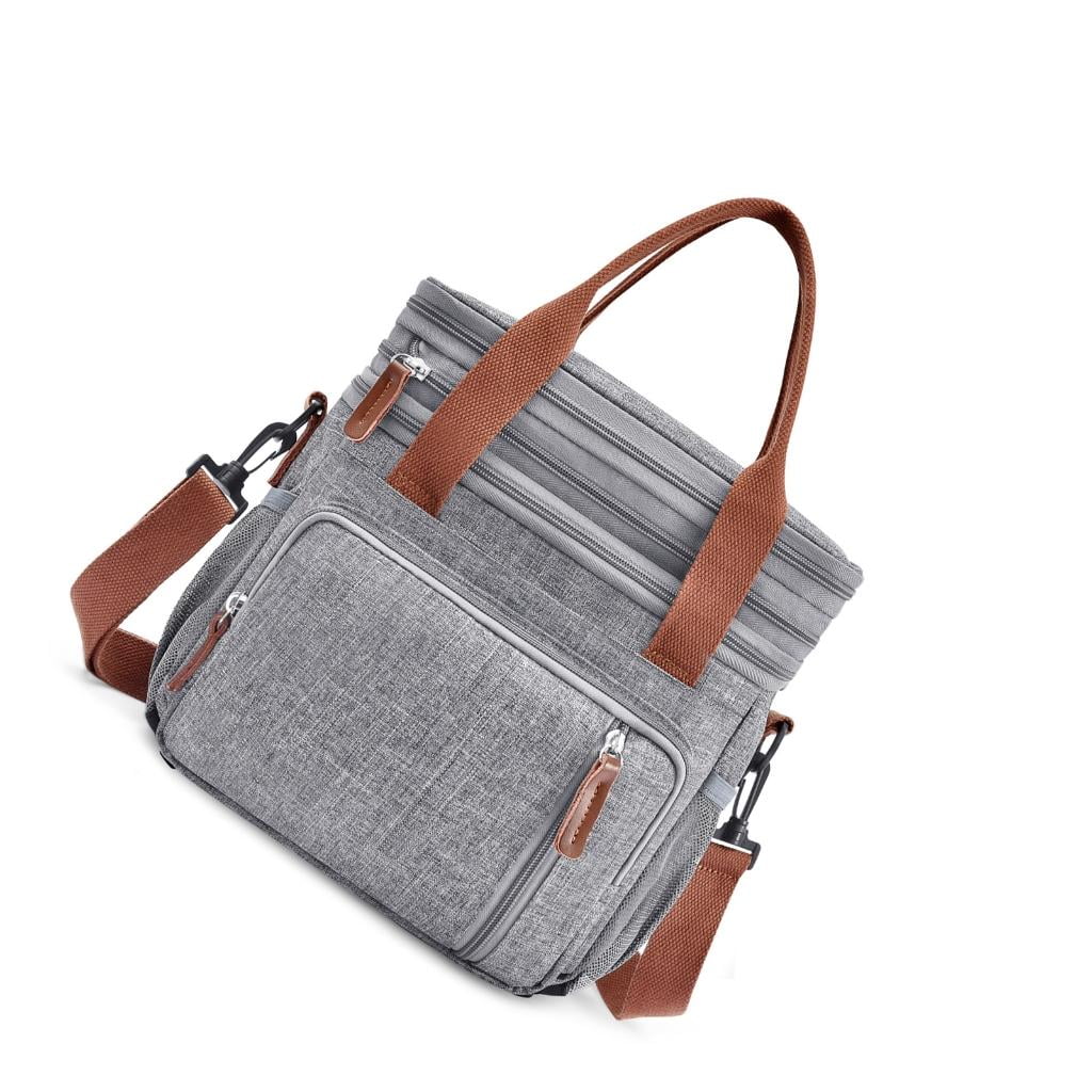 Premium Thermal Lunch Bag For Family Outings Leakproof Double Insulation Adjustable Shoulder Straps High Capacity Camping Picnics Bag
