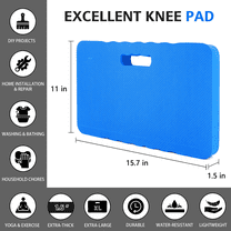 Premium Thick Kneeling Pad, Large Size, Protection Foam Mat Cushion to Kneel on, Gardening Work, Baby Bath, Yoga Exercise, Auto Repair and Other Work. Multiple Applications (Blue)
