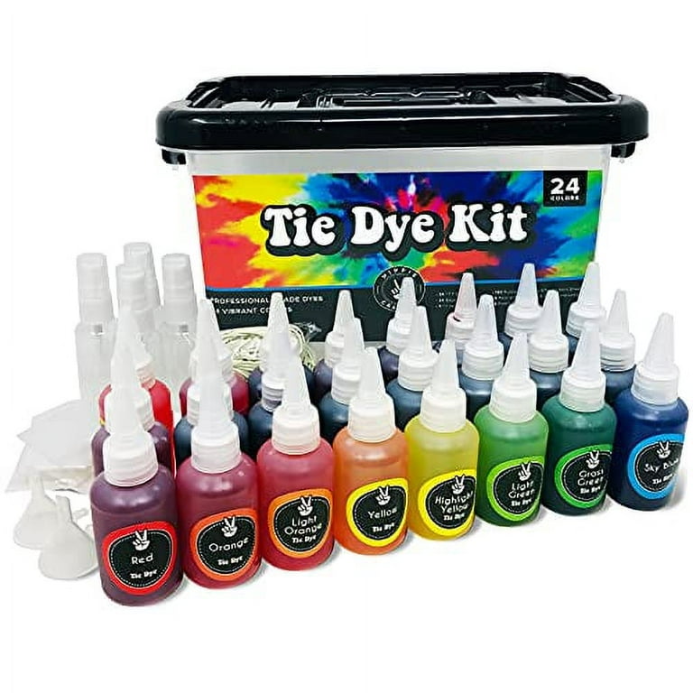Premium Tie Dye Kit DIY Tie Dye Kits for Adults Fabric Shirt Clothes  Decorating Tye Dye 24 Non Toxic Powder Bulk Color Rich and Pastels Tye Dye  Kit Set and Die Supplies