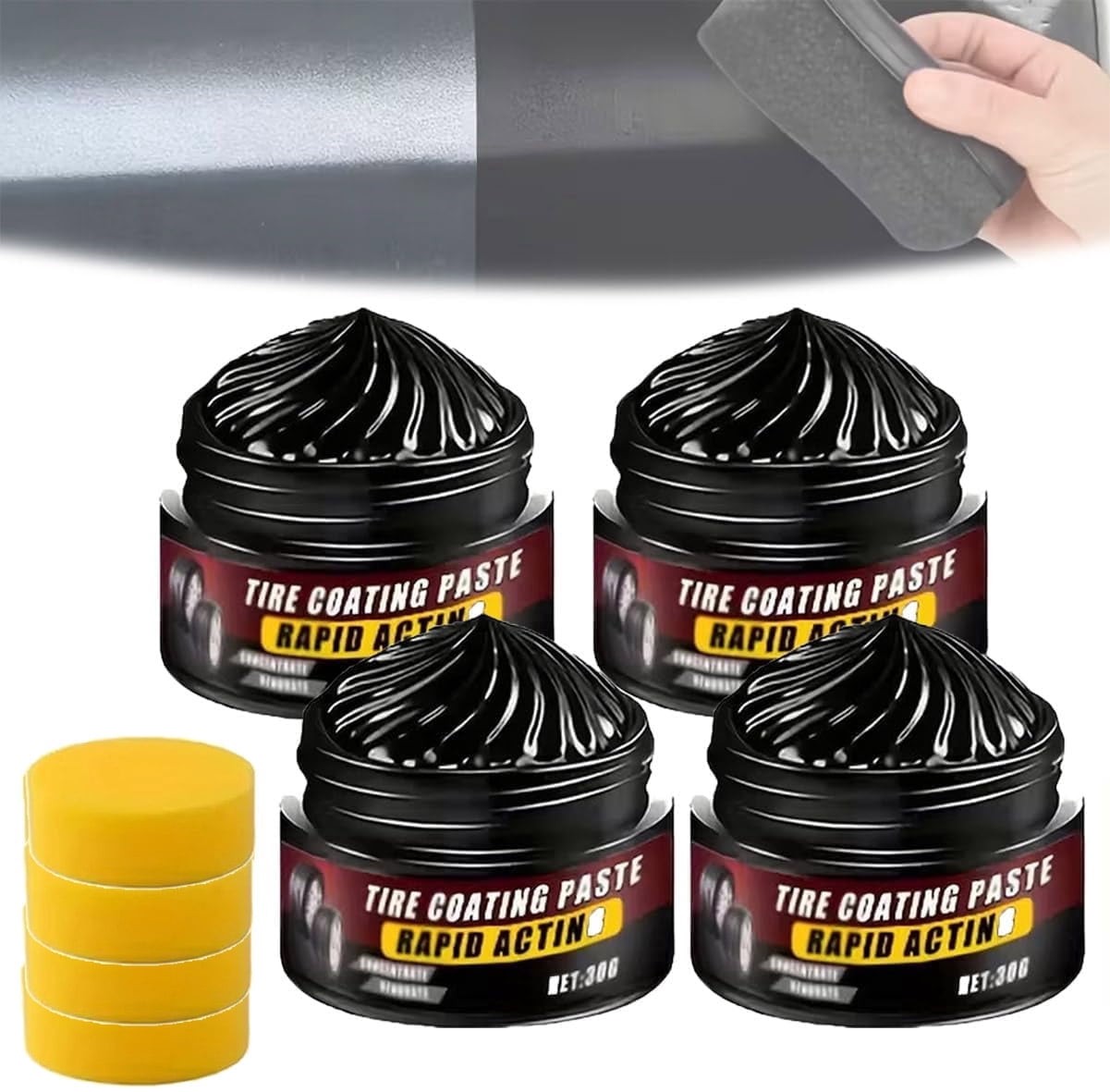 Premium Tire Coating & Trim Restorer, Tire Coating Paste, Long-Lasting ...