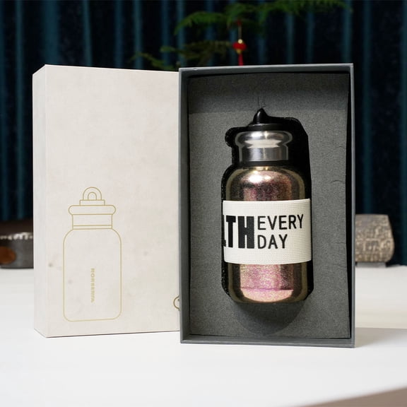 Premium Titanium Insulated Water Bottle | Chinese Health Concept Travel Tumbler | Leak-Proof & Lightweight | Gift Box Packaging | Ideal for Tea, Coffee & Outdoor Adventures