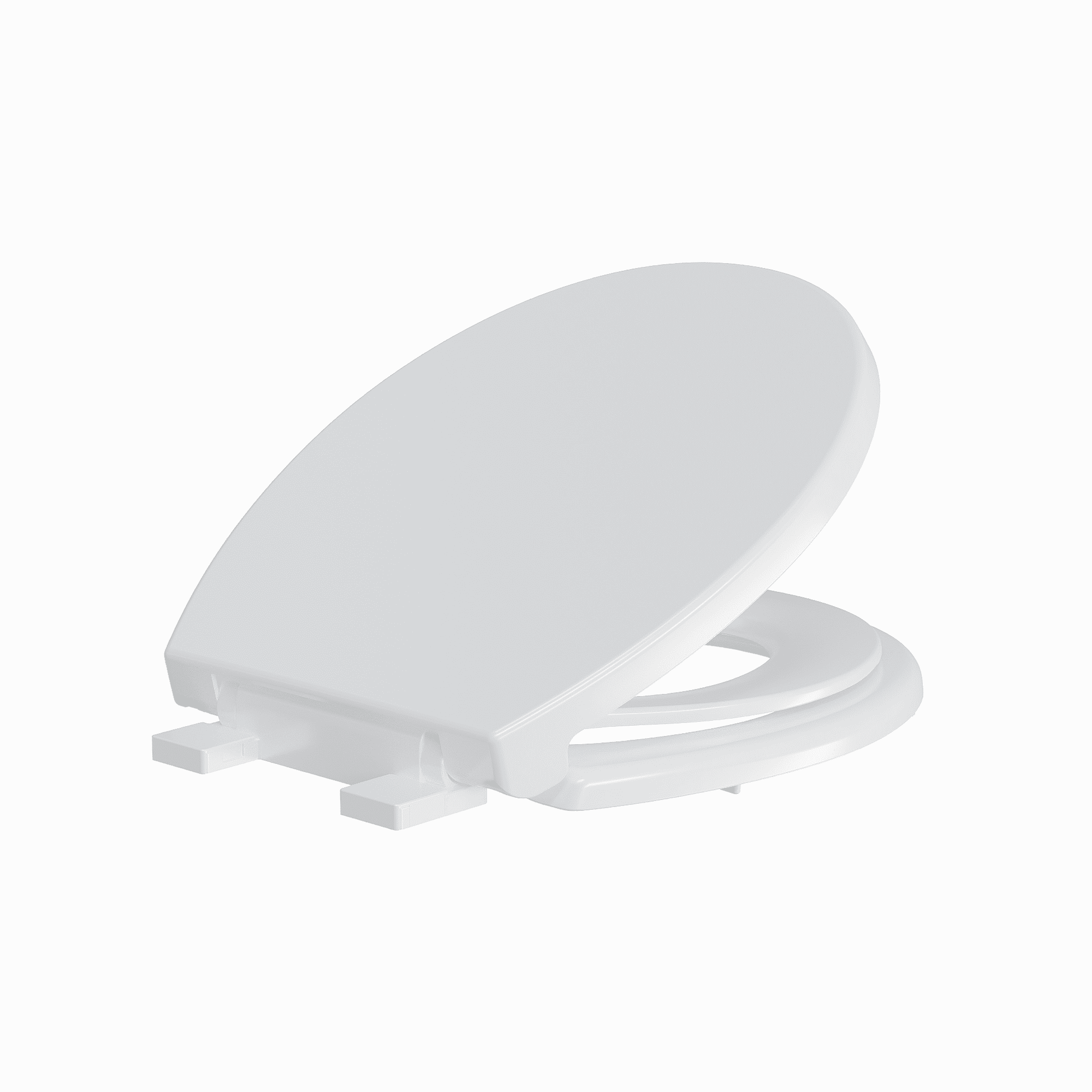 Premium Toilet Seat, Slow Close & Quick Release Toilet Seat with Secure-Lock No Slip Hinges