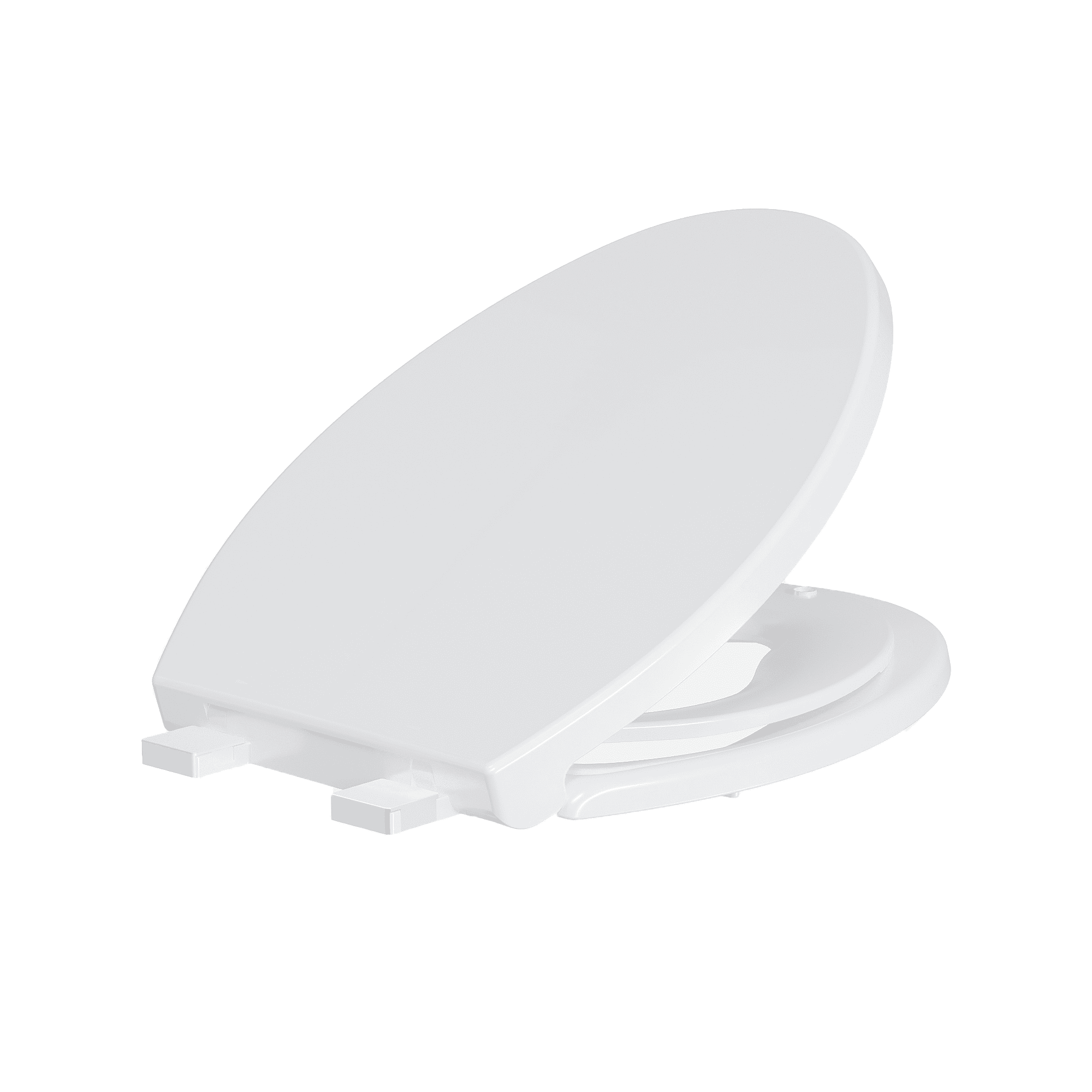 Premium Toilet Seat, Slow Close & Quick Release Toilet Seat with Secure-Lock No Slip Hinges